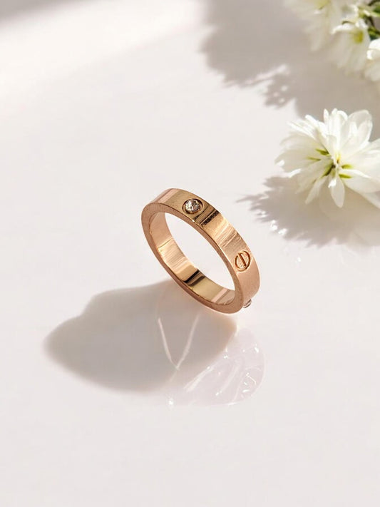 ROSE GOLD CARTIER SHERINE RING