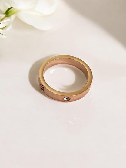 ROSE GOLD CARTIER SHERINE RING