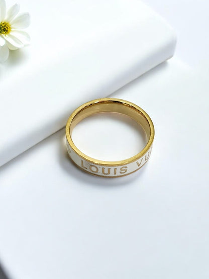 WHITE LOUIS VUITTON SOMI RING