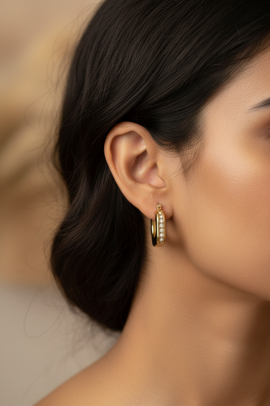 GOLD DIAMOND WAIRMEY EARRINGS