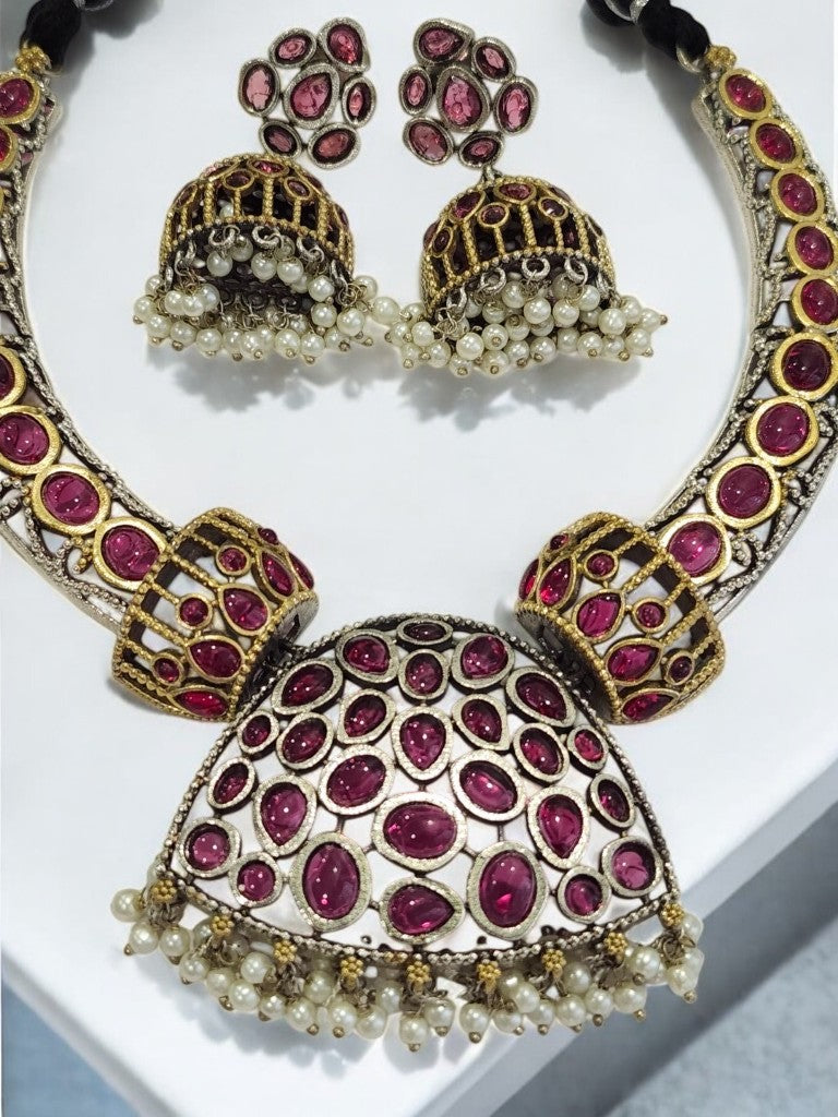 WINE MONICA GERMAN SILVER JEWELLERY SET