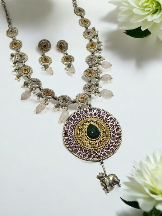 MULTI JAIME GERMAN SILVER JEWELLERY SET