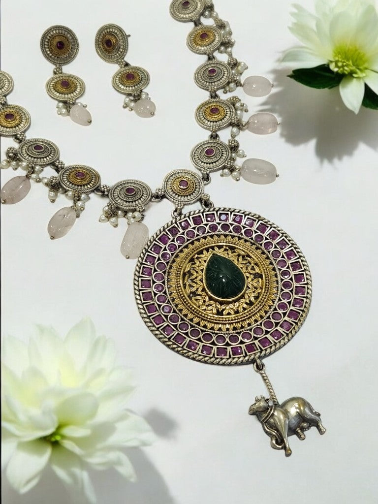 MULTI JAIME GERMAN SILVER JEWELLERY SET
