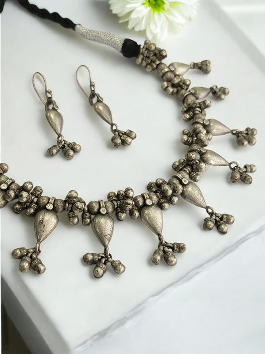 ESHITA GERMAN SILVER JEWELLERY SET
