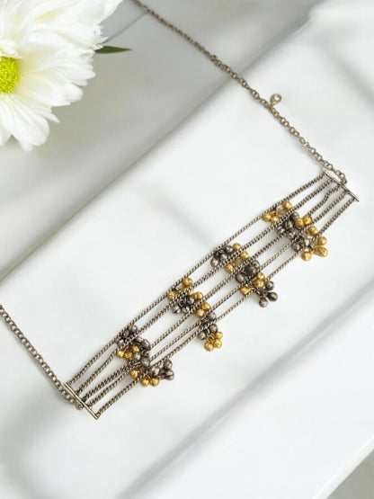 SAMRIDHI GERMAN SILVER JEWELLERY SET