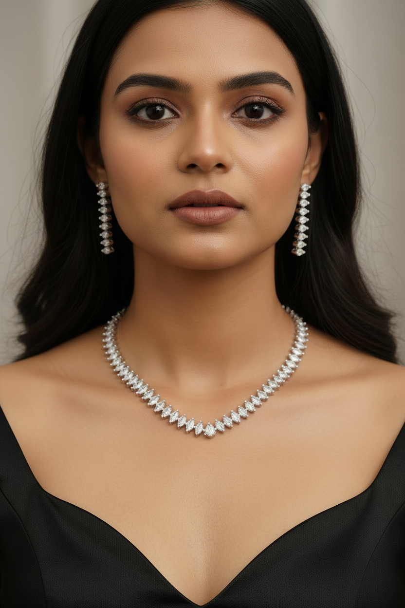 ANURYA TENNIS DIAMOND JEWELLERY SET