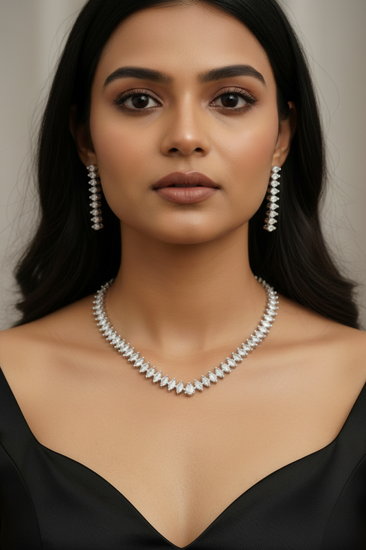 ANURYA TENNIS DIAMOND JEWELLERY SET