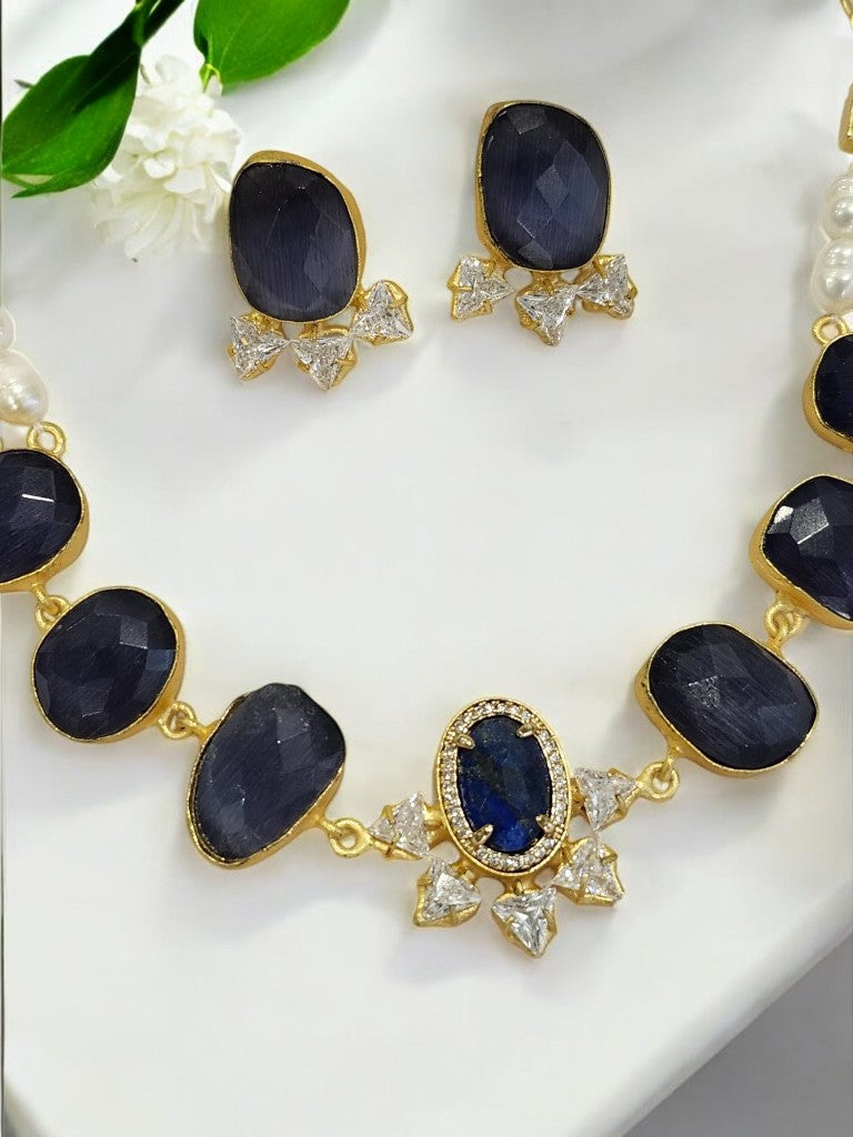 BLUE ENA JEWELLERY SET