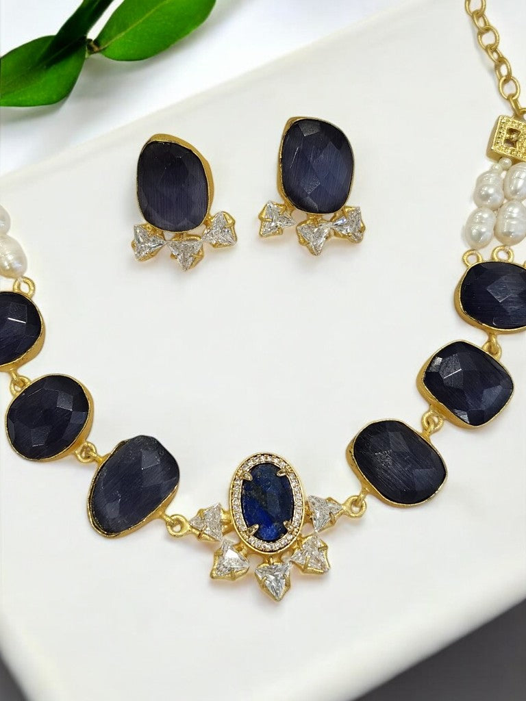 BLUE ENA JEWELLERY SET
