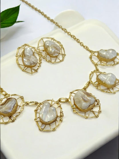 WHITE JENA JEWELLERY SET