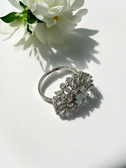 SEA GREEN MISHTI DIAMOND RING
