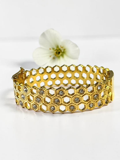 GOLDEN HONEYCOMB AARNAS BRACELET
