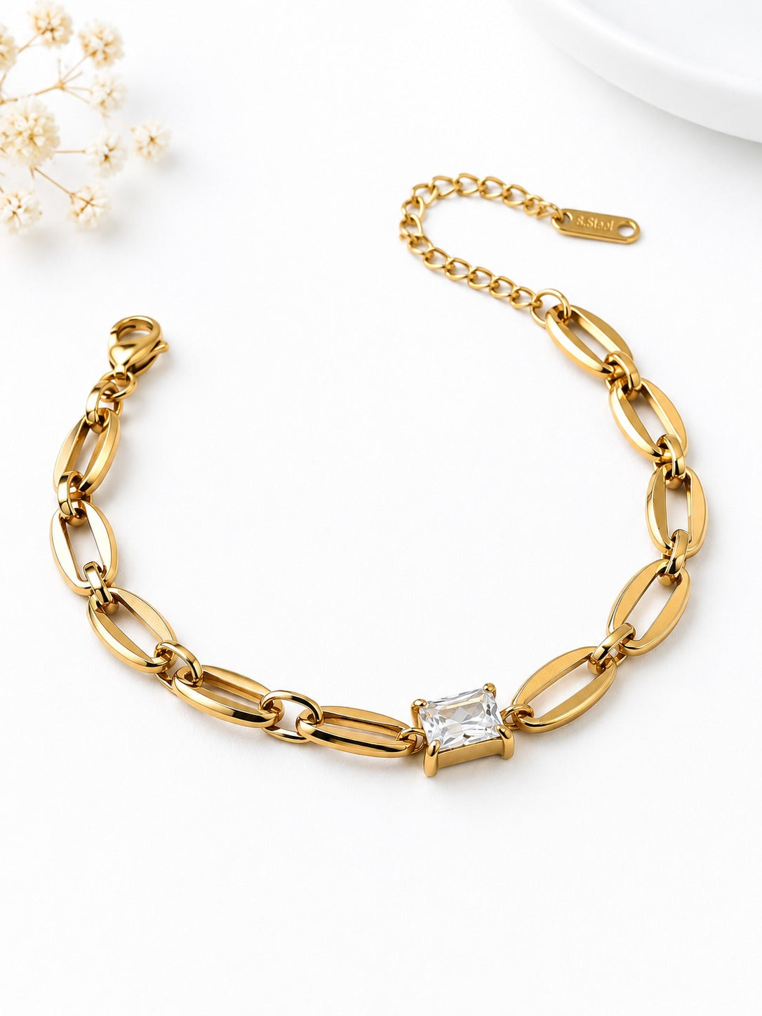 GOLDEN DIAMOND CHAIN BARNEY BRACELET