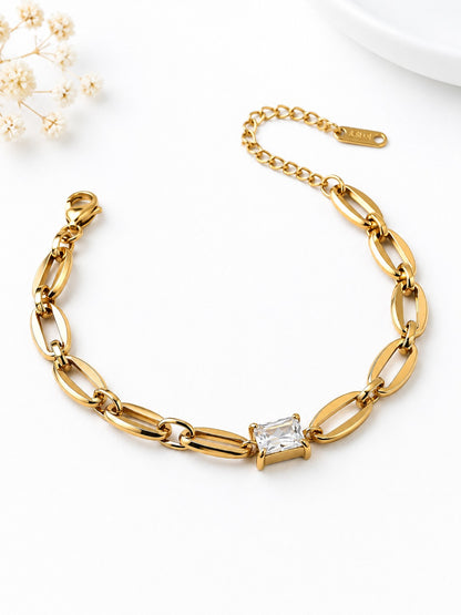 GOLDEN DIAMOND CHAIN BARNEY BRACELET