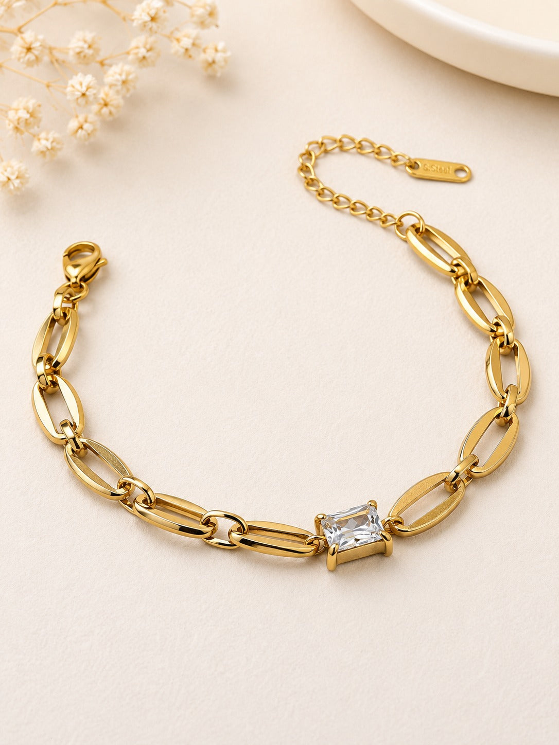 GOLDEN DIAMOND CHAIN BARNEY BRACELET