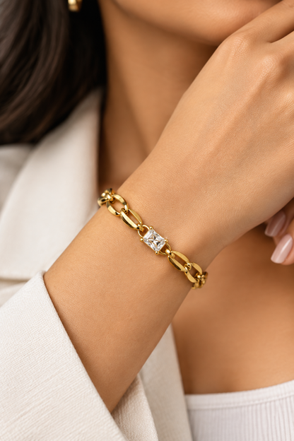 GOLDEN DIAMOND CHAIN BARNEY BRACELET