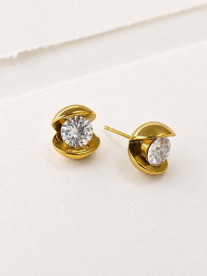 GOLDEN DIAMOND KAVIN EARRINGS