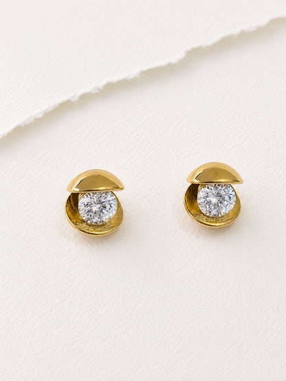 GOLDEN DIAMOND KAVIN EARRINGS