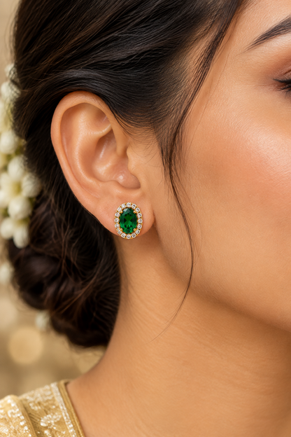 GREEN DIAMOND KADEY EARRINGS