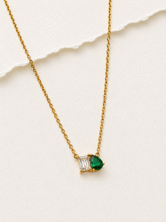 GREEN DROP DIAMOND SONNY NECKLACE