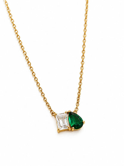 GREEN DROP DIAMOND SONNY NECKLACE