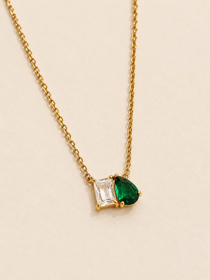 GREEN DROP DIAMOND SONNY NECKLACE