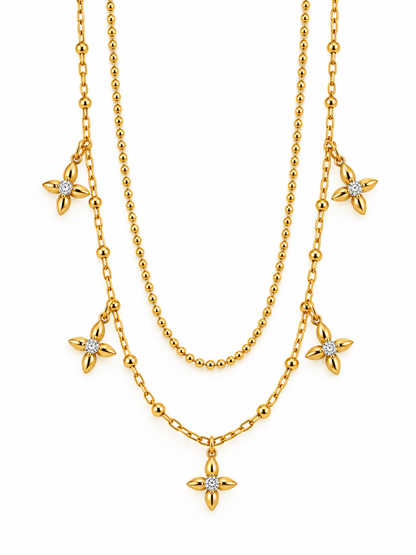 GOLDEN DIAMOND CORDELIA NECKLACE