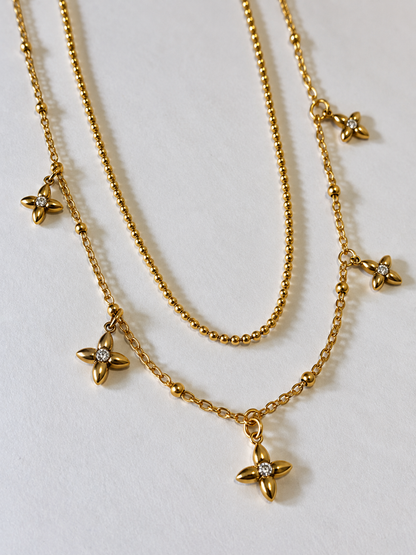 GOLDEN DIAMOND CORDELIA NECKLACE
