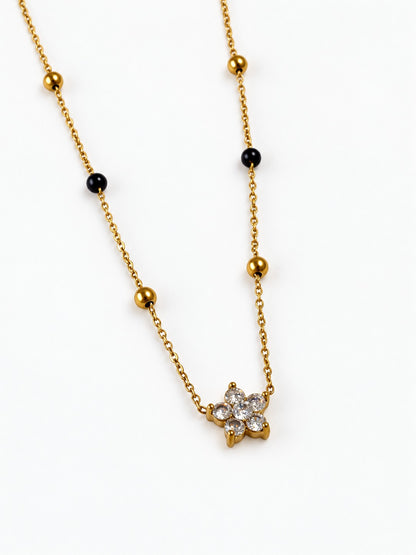 GOLDEN DIAMOND FLORAL BHARGVI MANGALSUTRA