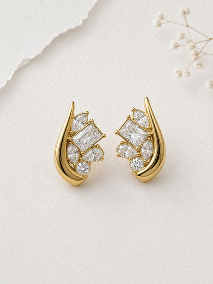 GOLDEN DIAMOND JACK EARRINGS