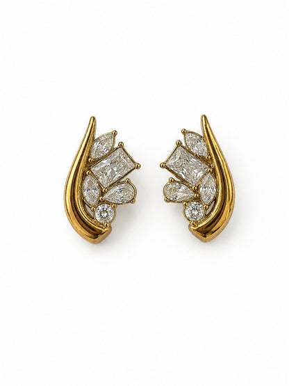 GOLDEN DIAMOND JACK EARRINGS