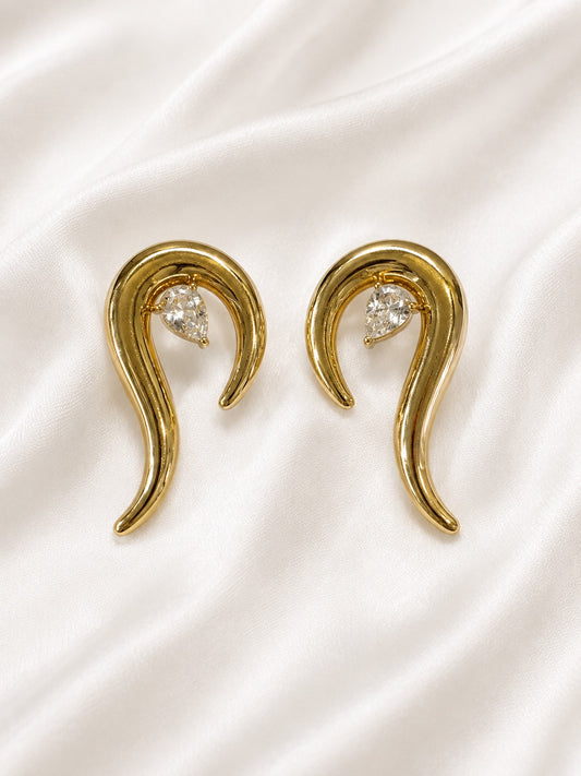GOLDEN DIAMOND KACPER EARRINGS