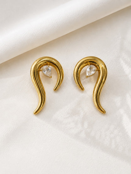 GOLDEN DIAMOND KACPER EARRINGS
