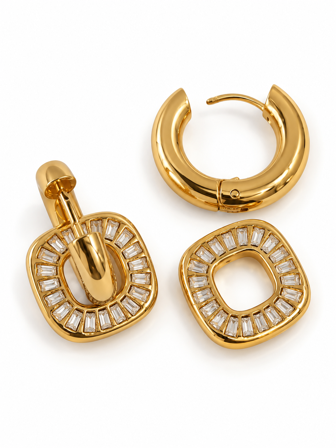 GOLDEN DIAMOND KAITLYN EARRINGS