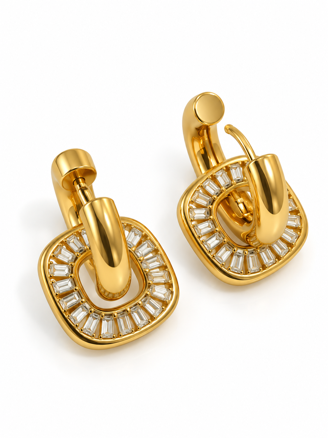 GOLDEN DIAMOND KAITLYN EARRINGS