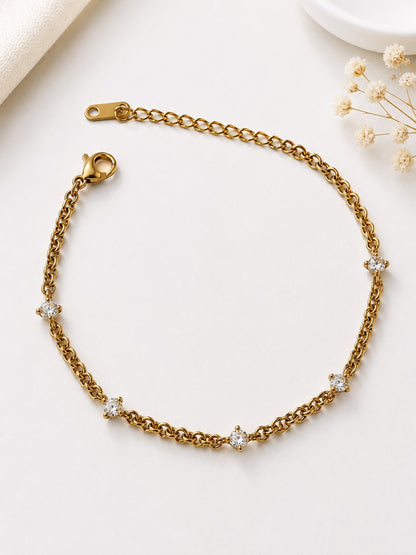 GOLDEN DIAMOND RAFFERTY BRACELET