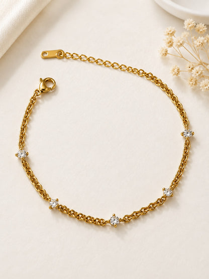 GOLDEN DIAMOND RAFFERTY BRACELET