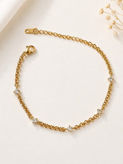 GOLDEN DIAMOND RAFFERTY BRACELET