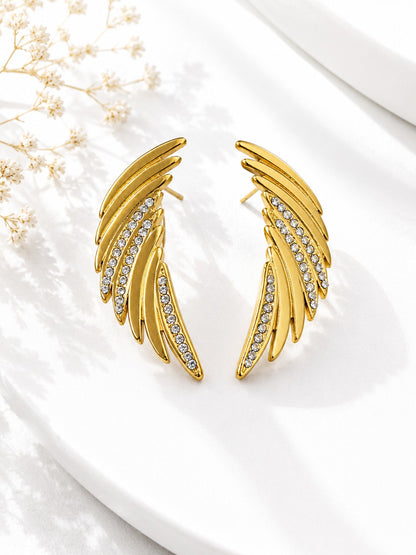 GOLDEN DIAMOND REGGIE EARRINGS