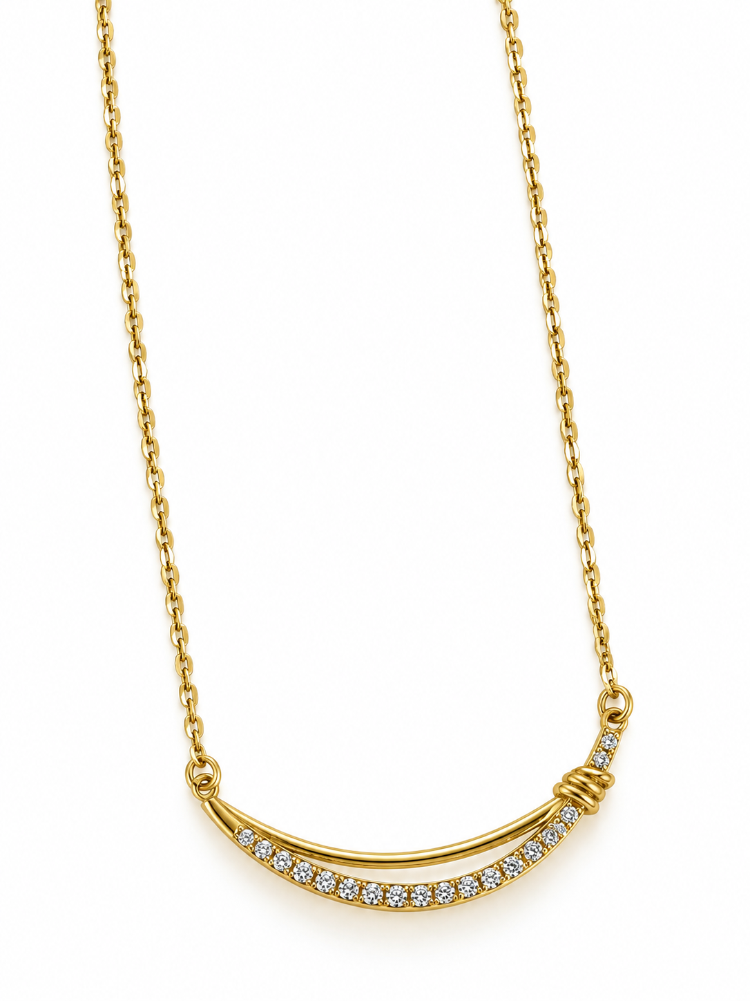 GOLDEN DIAMOND SIMONE NECKLACE