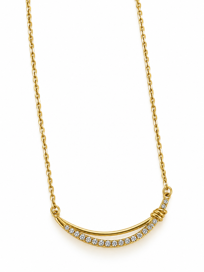 GOLDEN DIAMOND SIMONE NECKLACE