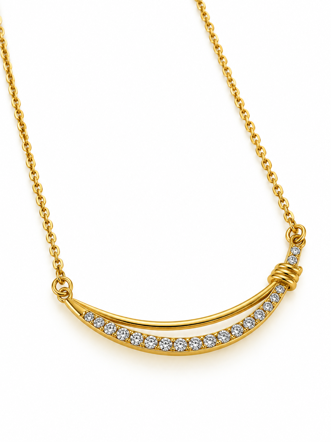GOLDEN DIAMOND SIMONE NECKLACE