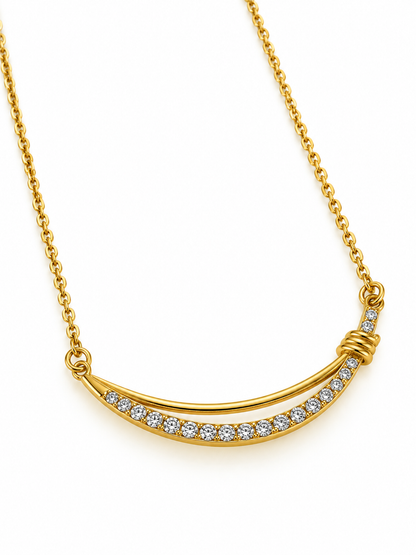 GOLDEN DIAMOND SIMONE NECKLACE