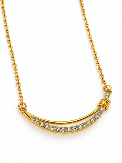 GOLDEN DIAMOND SIMONE NECKLACE
