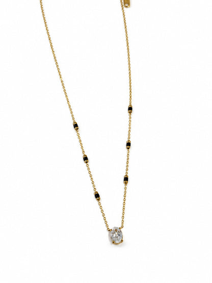 GOLDEN OVAL DIAMOND KAVISHA MANGALSUTRA