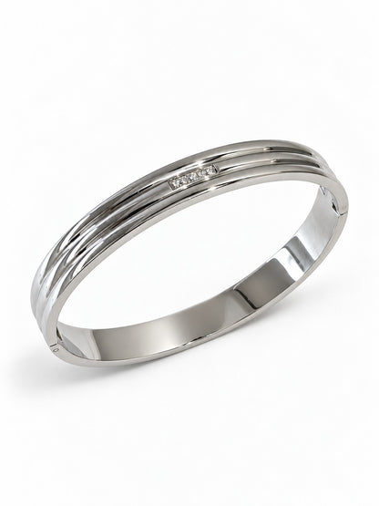 SILVER DIAMOND RUTH BRACELET