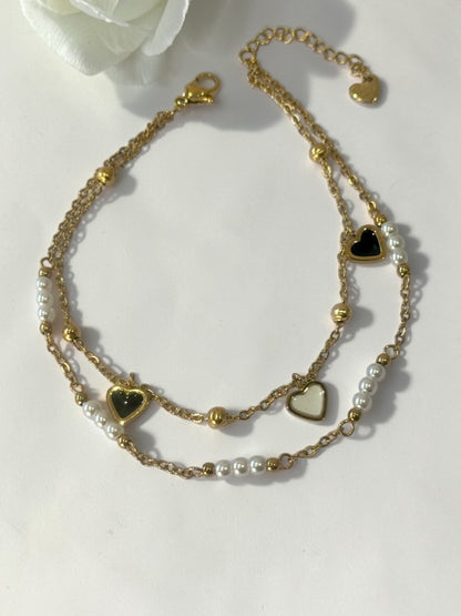BLACK-WHITE AAYUSHI ANKLET