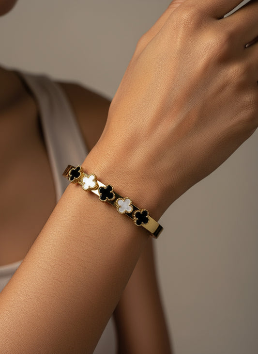 BLACK-WHITE COLBA BRACELET