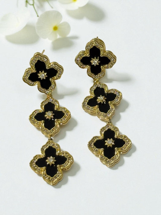 BLACK AARONEY EARRINGS