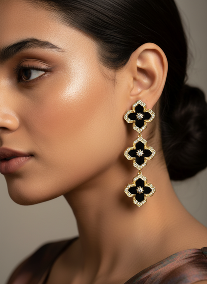 BLACK AARONEY EARRINGS